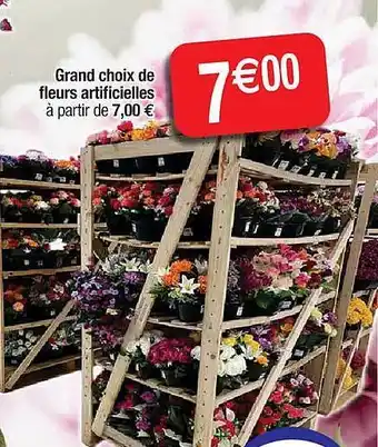 Cora x Carrefour Grand choix de fleurs artificielles offre