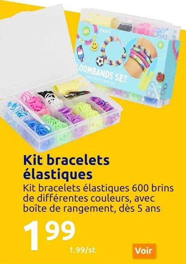 Promo Kit bracelets élastiques chez Action