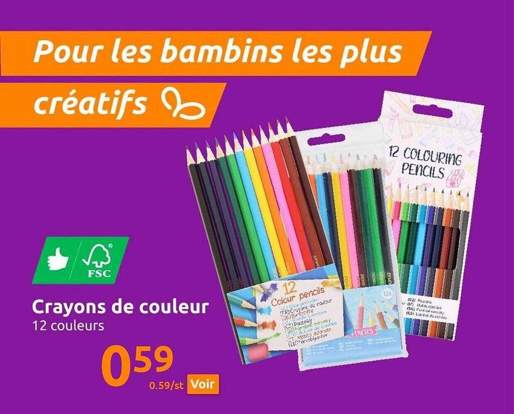 Promo Crayons de couleur chez Action