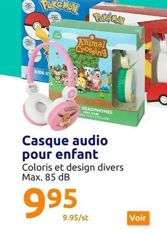 Action Casque audio pour enfant offre