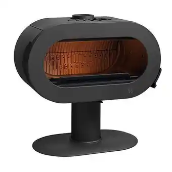 Poêle à bois fonte fifty sur pied p648044