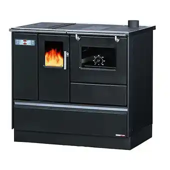 Bricorama Cuisinière granulés avec four chauffage seul sannover 8 kw gris anthracite offre