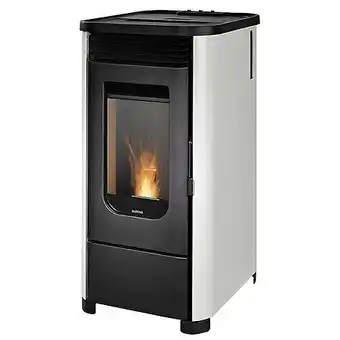 Bricorama Poêle à granulés de bois 7kw blanc - leni 7 access control blanc offre