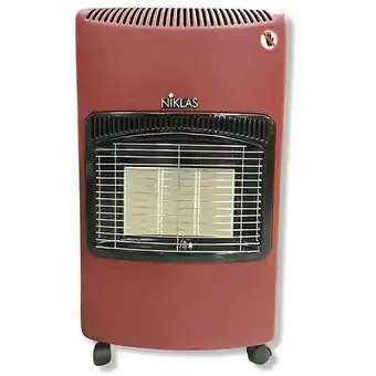 Bricorama Poele à gaz infrarouge 4200w nova fashion niklas chauffage gaz intérieur 120 m³ chauffage d'appoint à gaz sur roulettes offre