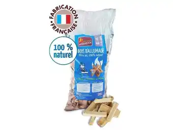 Bois d'allumage woodstock, sac de 20 l, l. 10 cm, résineux
