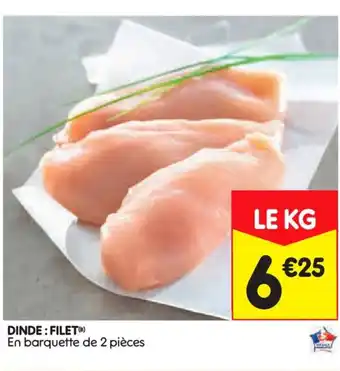 Leader Price Dinde : Filet offre