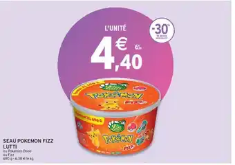 Intermarché Hyper Seau Pokemon Fizz Lutti offre