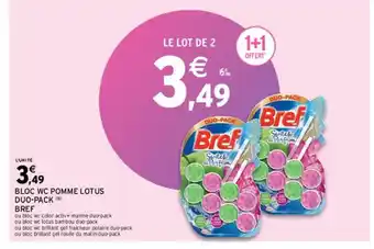 Bloc WC Pomme Lotus Duo-Pack Bref