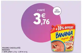 Intermarché Poudre Chocolatée Banania offre
