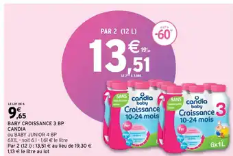 Intermarché Baby Croissance 3 BP Candia offre