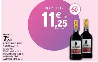 Intermarché Porto Fine Ruby Sandeman offre
