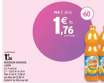 Intermarché Boisson Orange Look offre