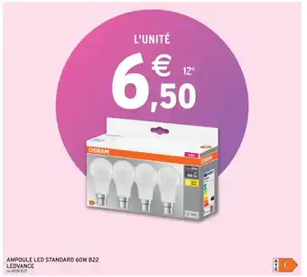 Intermarché Ampoule LED Standard 60W B22 Ledvance offre