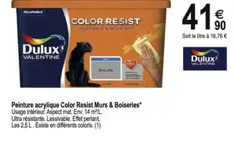 Tridôme Peinture Acrylique Color Resist Murs & Boiseries offre