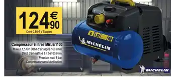Tridôme Compresseur 6 Litres MBL6/1100 offre
