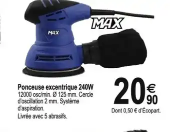 Tridôme Ponceuse Excentrique 240W offre
