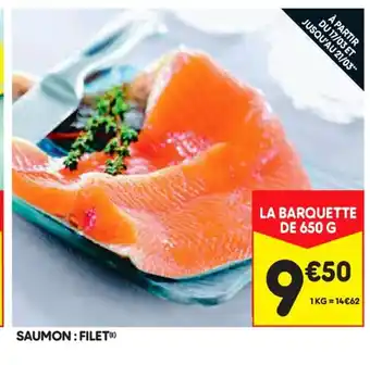 Leader Price Saumon : Filet offre