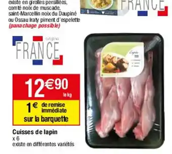 Migros Cuisses de Lapin offre
