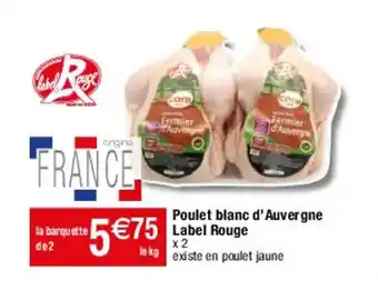 Migros Poulet Blanc d'Auvergne Label Rouge offre