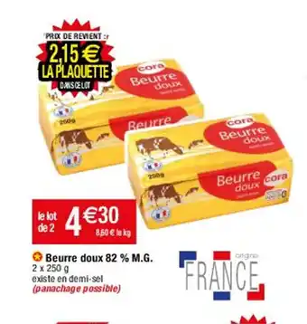 Migros Beurre Doux 82% M.G offre