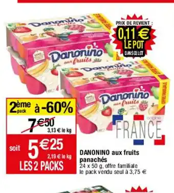 Migros Danonino Aux Fruits Panaches offre
