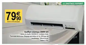 Soufflant Ceramique 2000W GIO