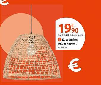 Mr Bricolage Suspension tulum naturel offre