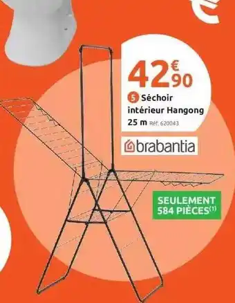 Mr Bricolage Séchoir intérieur hangong 25 m brabantia offre