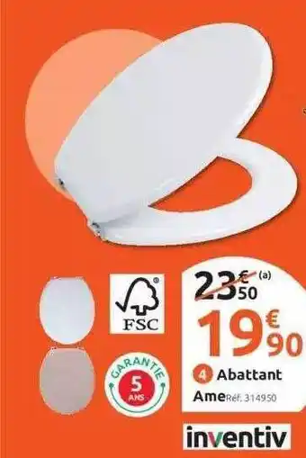 Abattant ame inventiv