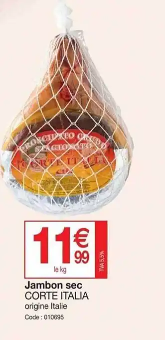 Jambon sec corte italia