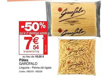 Promocash Pâtes garofalo offre