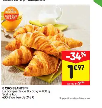 Leader Price 8 Croissants offre