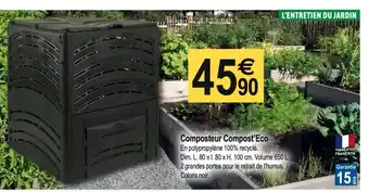 Tridôme Composteur Compost Eco offre