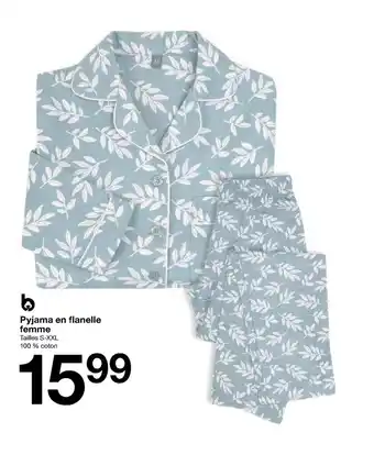 Zeeman Pyjama En Flanelle Femme offre