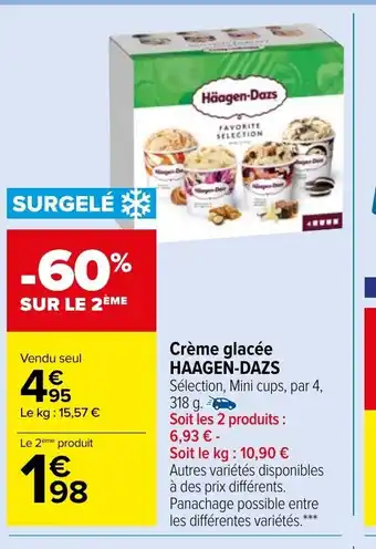Carrefour Market Crème glacée Haagen-Dazs offre