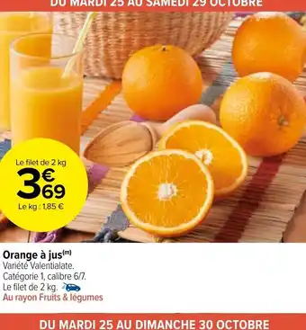 Carrefour Market Orange a Jus offre