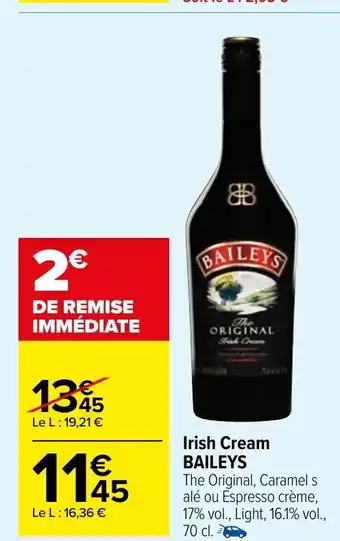 Carrefour Market Irish Cream Baileys offre