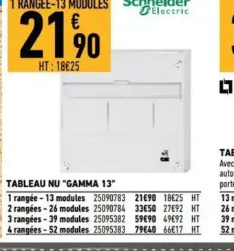 Tableau Nu Gamma 13