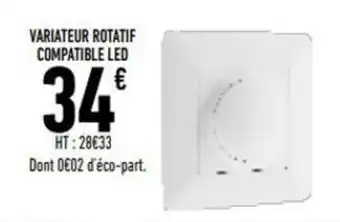 Brico Cash Variateur Rotatif Compatible Led offre