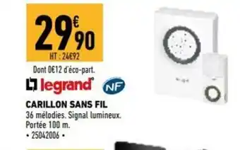 Brico Cash Carillon Sans Fil offre