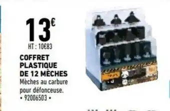 Brico Cash Coffret Plastique de 12 Mèches offre