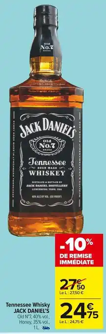 Carrefour Market Jack daniel’s tennessee whisky offre