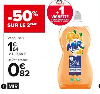 Carrefour Market Mir liquide vaisselle offre