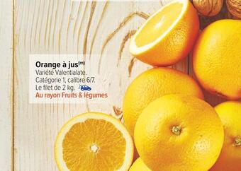 Carrefour Market Orange à jus offre