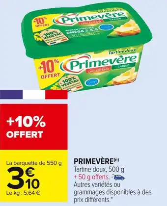 Carrefour Market Primevère primevère offre