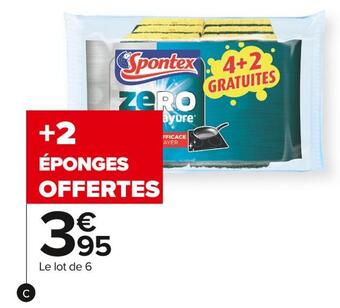 Carrefour Market Spontex eponges offre