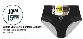 Dim culotte ventre plat dentelle ecodim