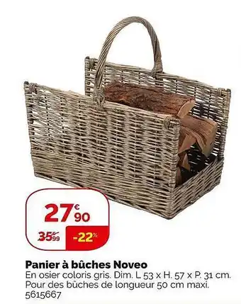 Weldom Panier à bûches noveo offre