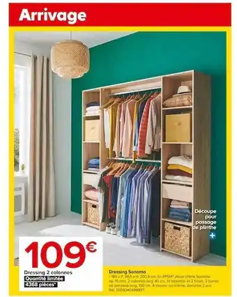 Castorama Dressing 2 colonnes sonoma offre