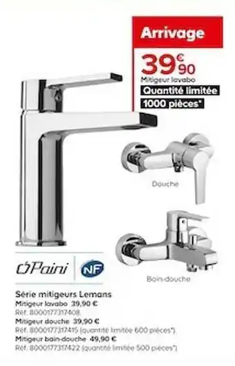 Castorama Mitigeur lavabo lemans paini offre